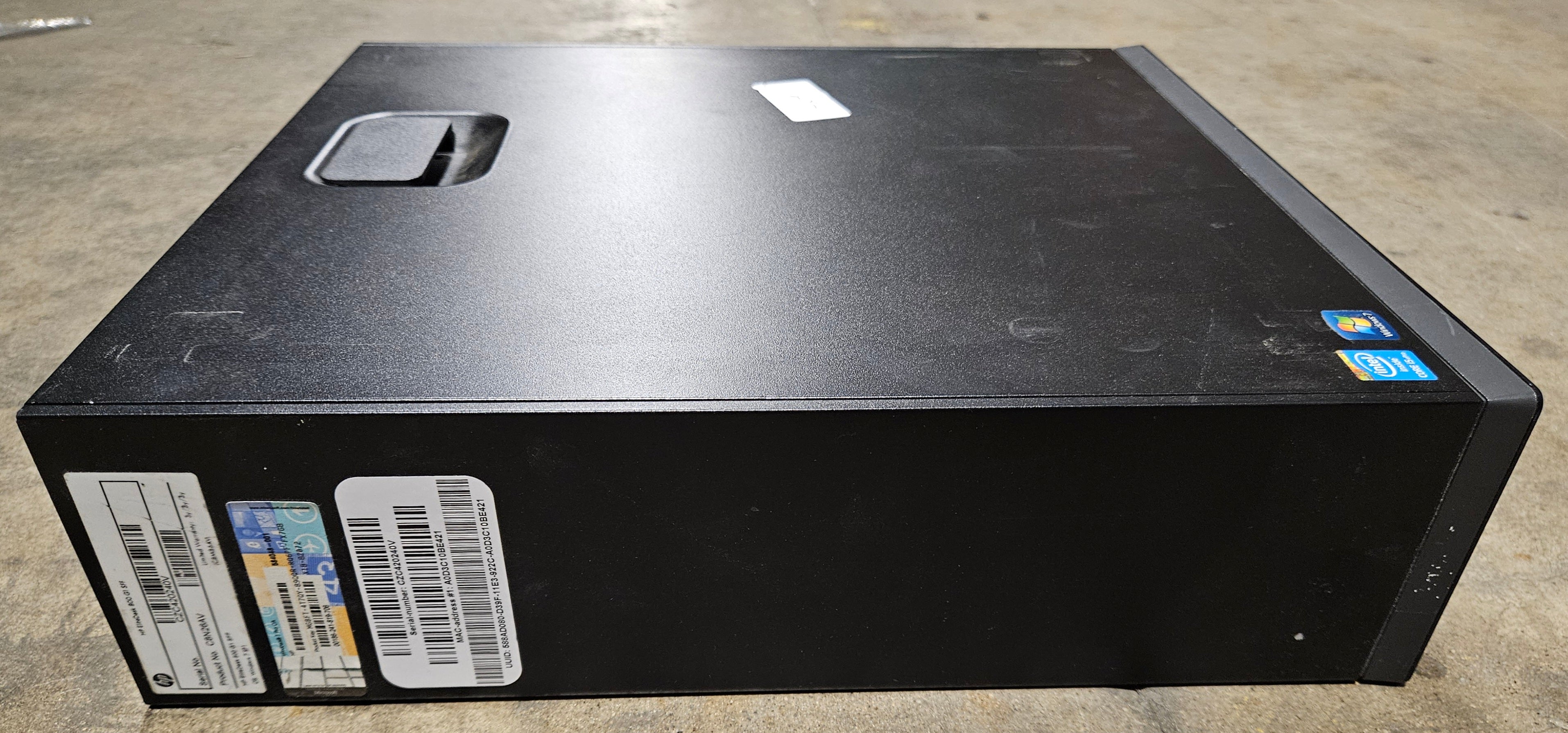 HP EliteDesk 800 G1 SFF DVD 4GB RAM i5-4570 3.2GHz NO HDD NO OS PC ( C8N26AV ) USED