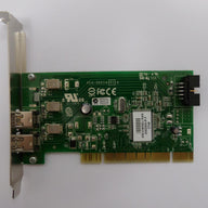 Dell Adaptec PCI Dual FireWire Controller Card ( PCA-00214-01-A 0Y9457 ) USED