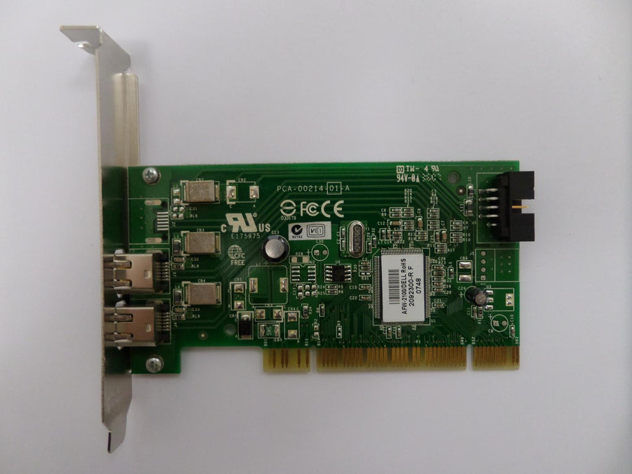 Dell Adaptec PCI Dual FireWire Controller Card ( PCA-00214-01-A 0Y9457 ) USED