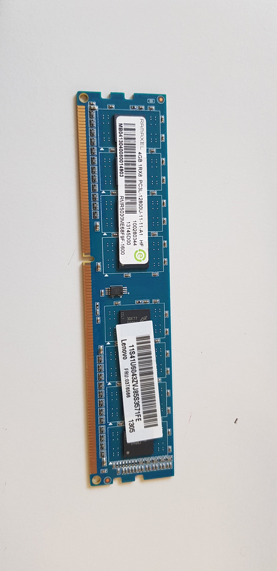 Ramaxel 4GB PC3-12800 DDR3-1600MHz non-ECC Unbuffered CL11 240-Pin DIMM Memory Module (RMR5030ME68F9F-1600)