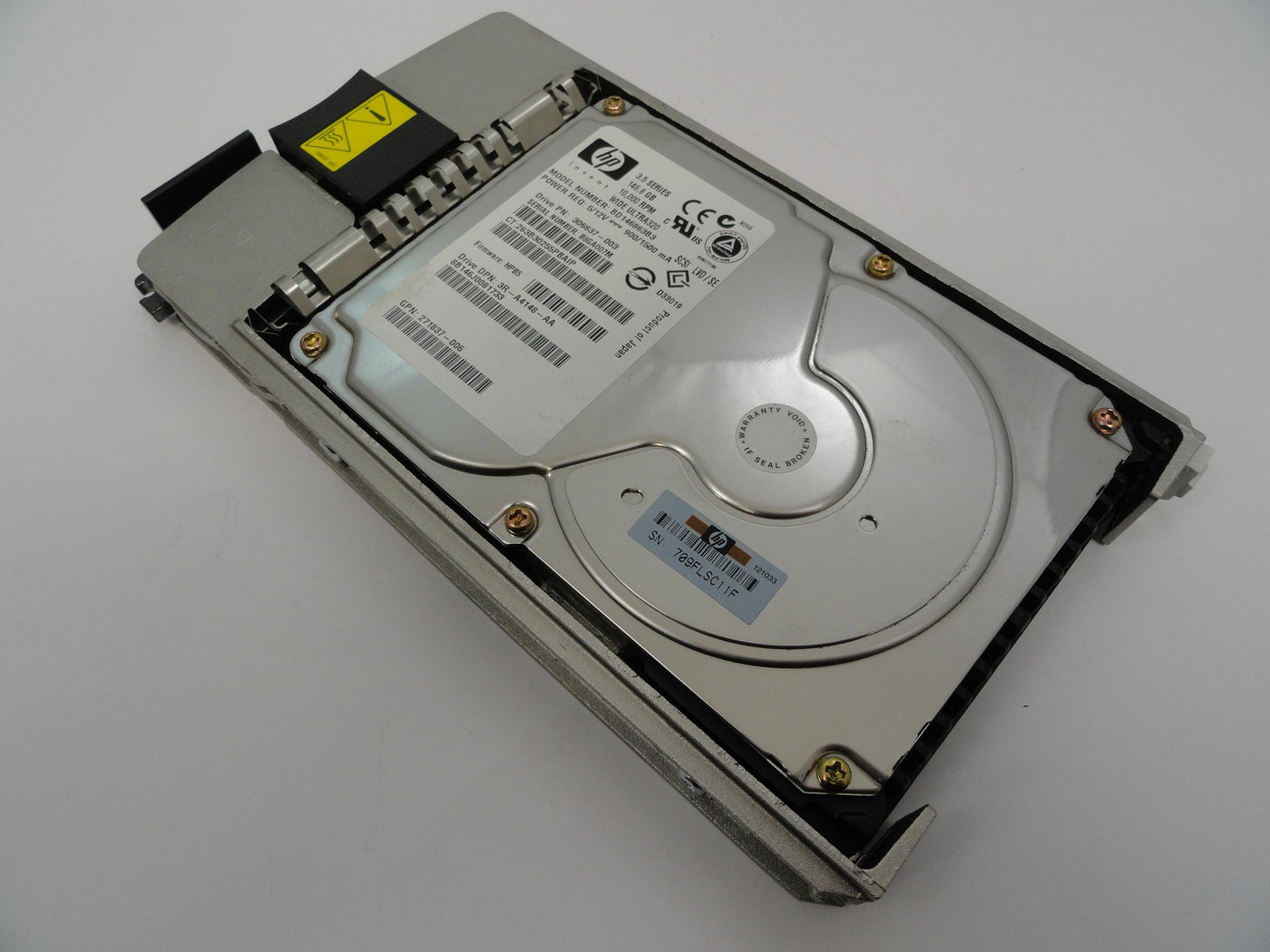 Maxtor HP 146.8GB SCSI 80Pin 10Krpm 3.5" HDD in Caddy ( 8B146J0 306637-003 BD146863B3 3R-A4148-AA 271837-006 289044-001 ) USED