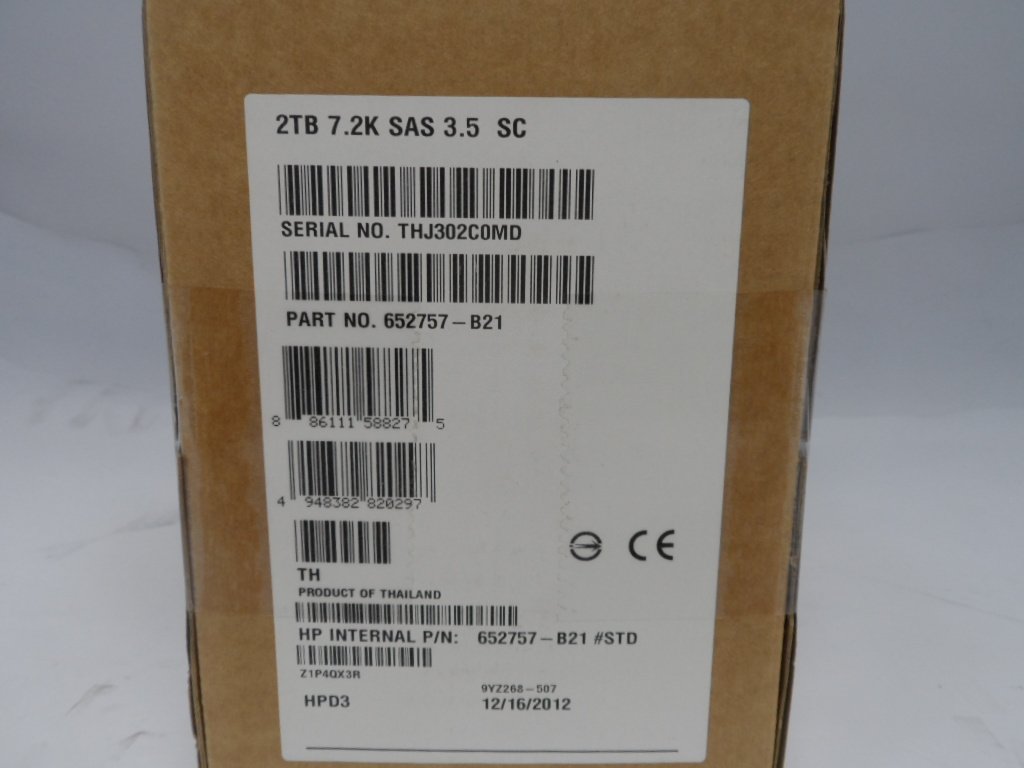 PR24847_652757-B21_HP 2Tb SAS 7200rpm 3.5in HDD - Image3