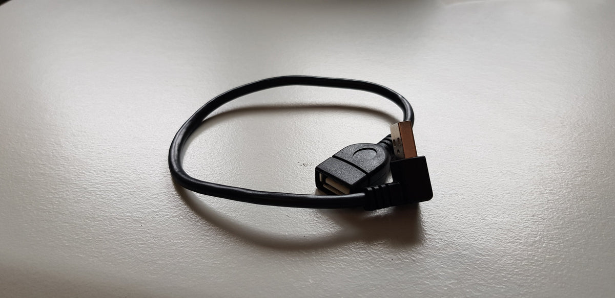 Sinforcon USB angled AM to USB AF serial connector cable (CAB0006)