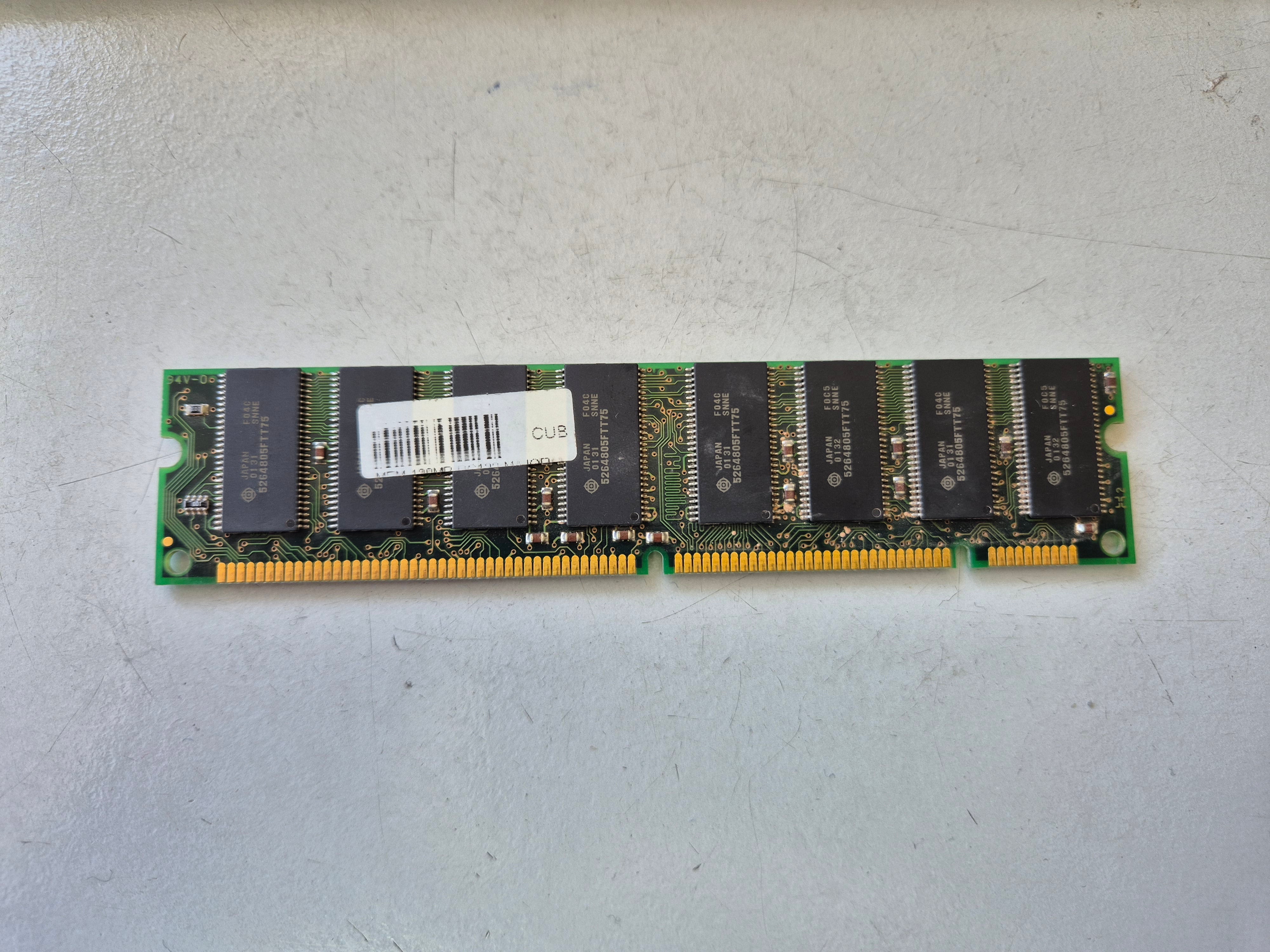 Dane-Elec 128MB PC133 133MHz nonECC Unbuffered CL3 168Pin DIMM ( DP133-064163A ) REF
