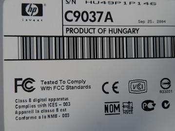C9037A - HP 3845 Deskjet Inkjet Printer - Blue & Silver - Boxed With PSU - Refurbished
