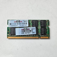 Samsung HP 1GB PC2-5300 CL5 DDR2 667MHz 200-Pin SODIMM ( M470T2953EZ3-CE6 395318-933 ) REF