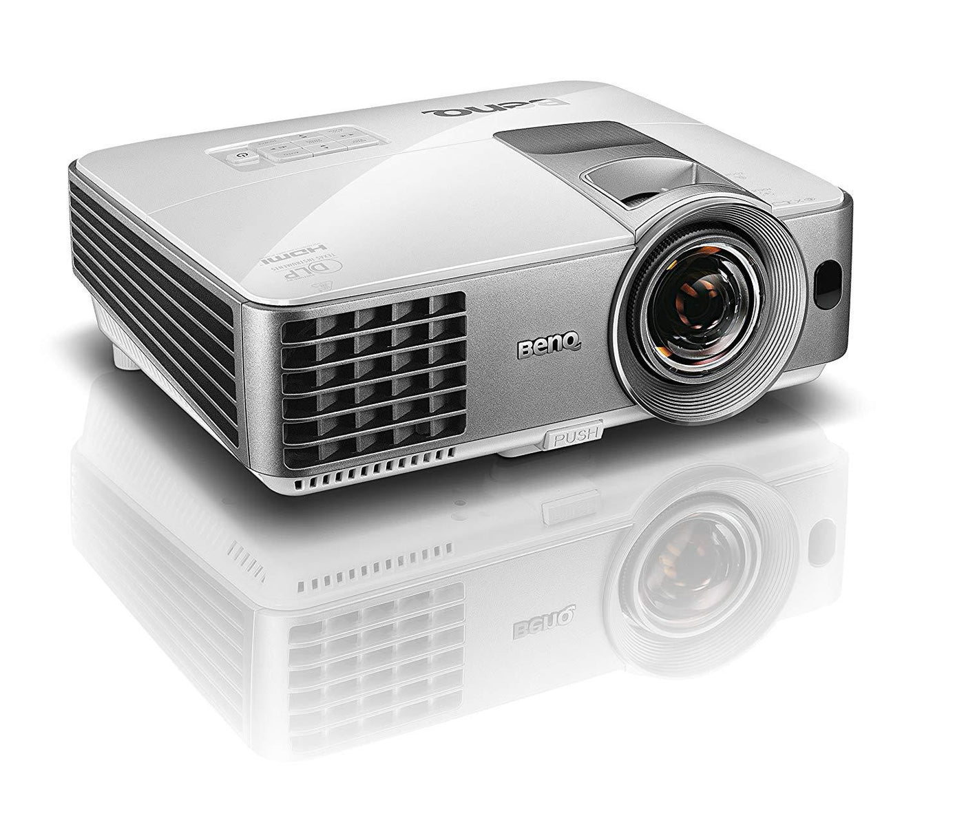 BenQ MS630ST SVGA Short Throw DLP Projector for Business Office, 3200 ANSI Lumens - Silver/White (9HJDY7713E NOB)
