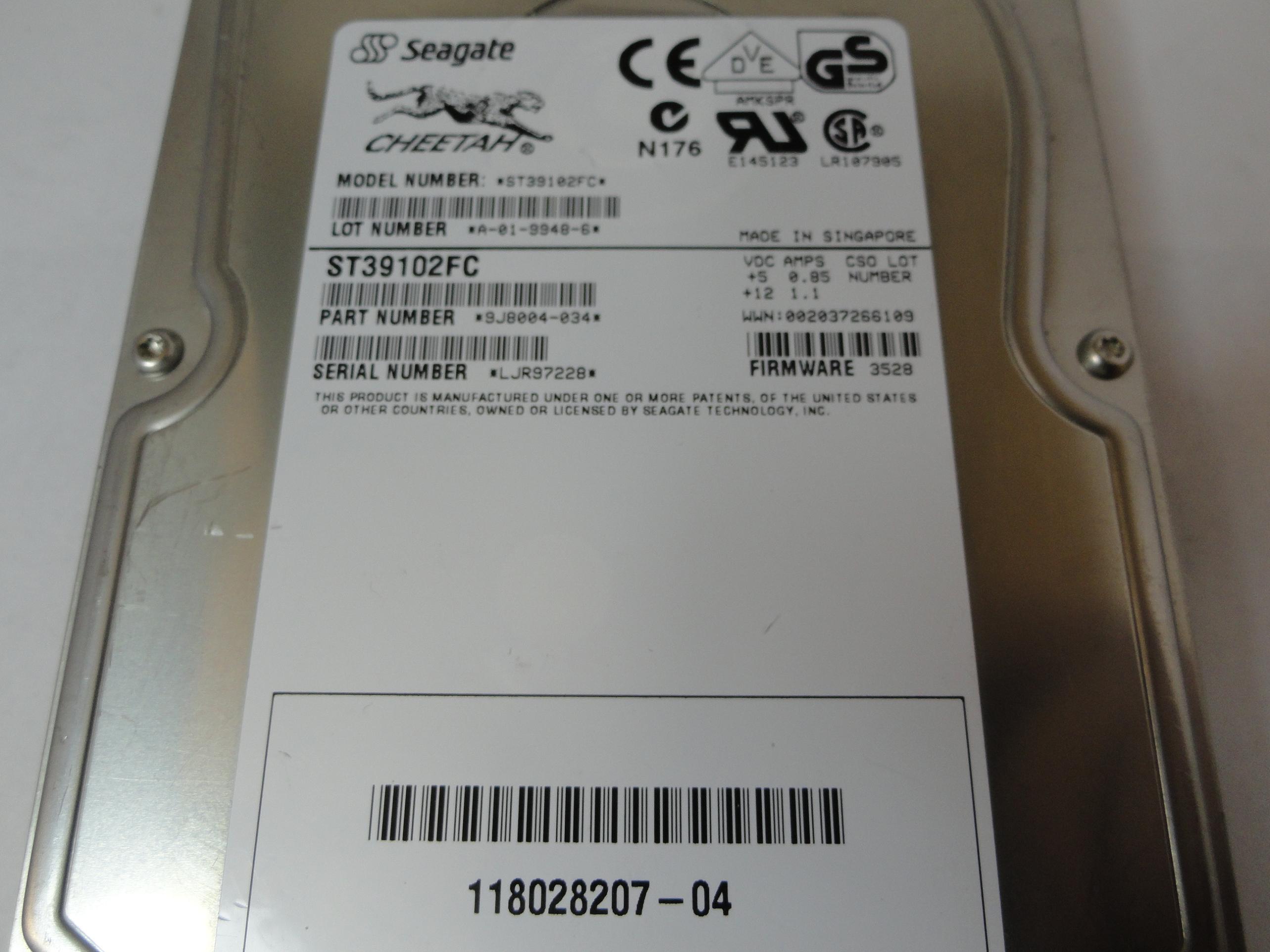 PR23759_9J8004-034_Seagate EMC 9.1Gb Fibre Channel 10Krpm 3.5in HDD - Image2