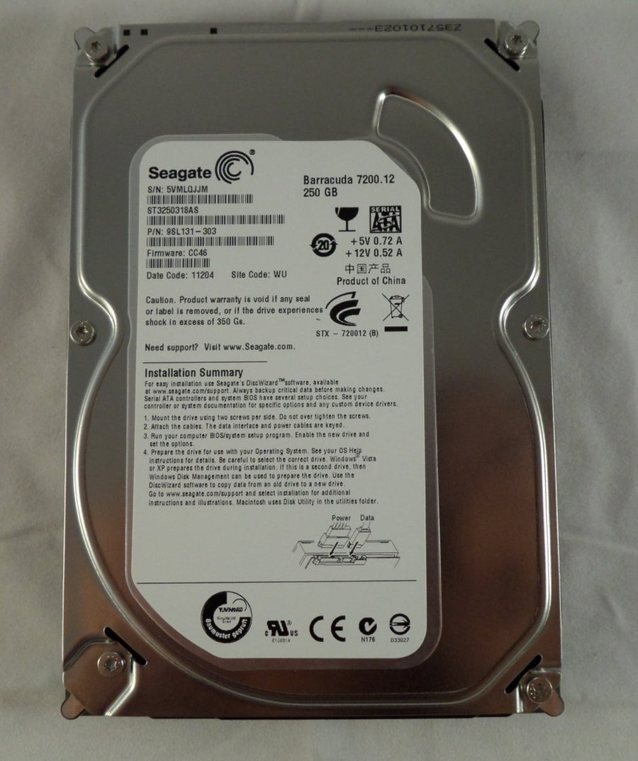 PR06281_9SL131-303_Seagate 250Gb SATA HDD, 7200RPM, - Image2