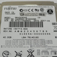 PR11787_MHV2040AS_Fujitsu 40GB IDE 5400pm 2.5in HDD - Image3