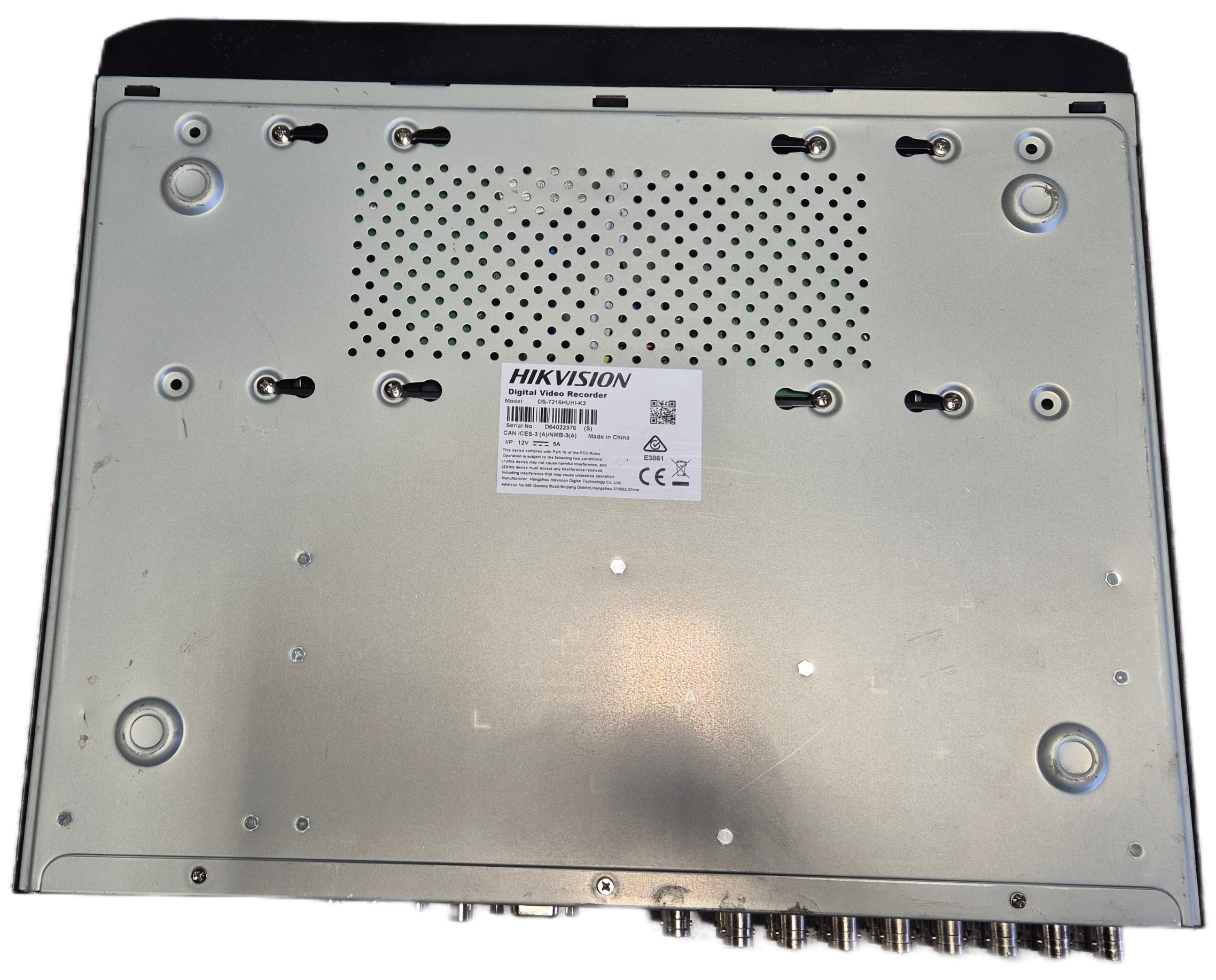 HIKVision 16 Channel Embedded Net DVR 2x6TB HDD  - passwords reset - NO PSU ( DS-7216HUHI-K2 ) USED