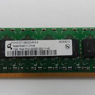 HYS72T128000HR-5-A - Infineon 1GB 240p PC2-3200 CL3 18c 128x4 DDR2-400 1Rx4 1.8V ECC RDIMM - Refurbished