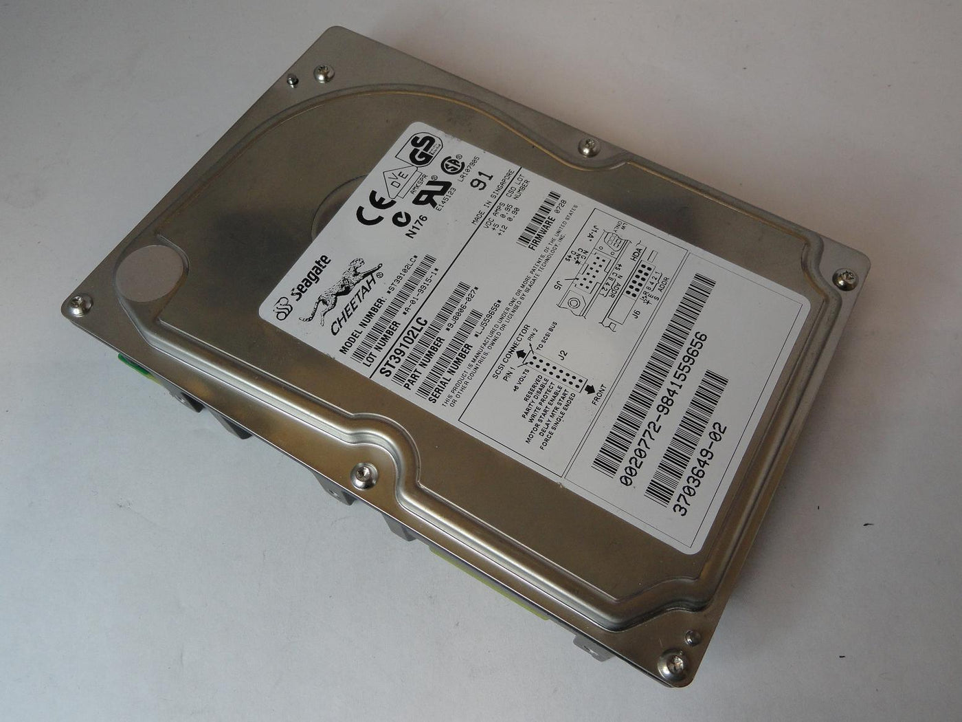 9J8006-027 - Seagate Sun 9.1Gb SCSI 80 Pin 10Krpm 3.5in HDD - USED