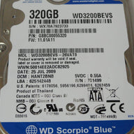 PR22884_G8BC00055320_Western Digital 320Gb SATA 5400rpm 2.5in HDD - Image2