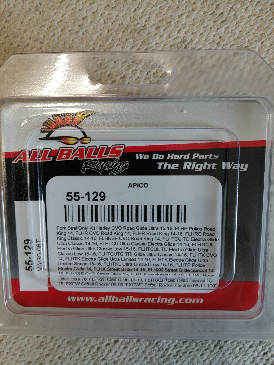 ALL BALLS RACING MOTORCYCLE FORK SEAL KIT  55-129 NEW )