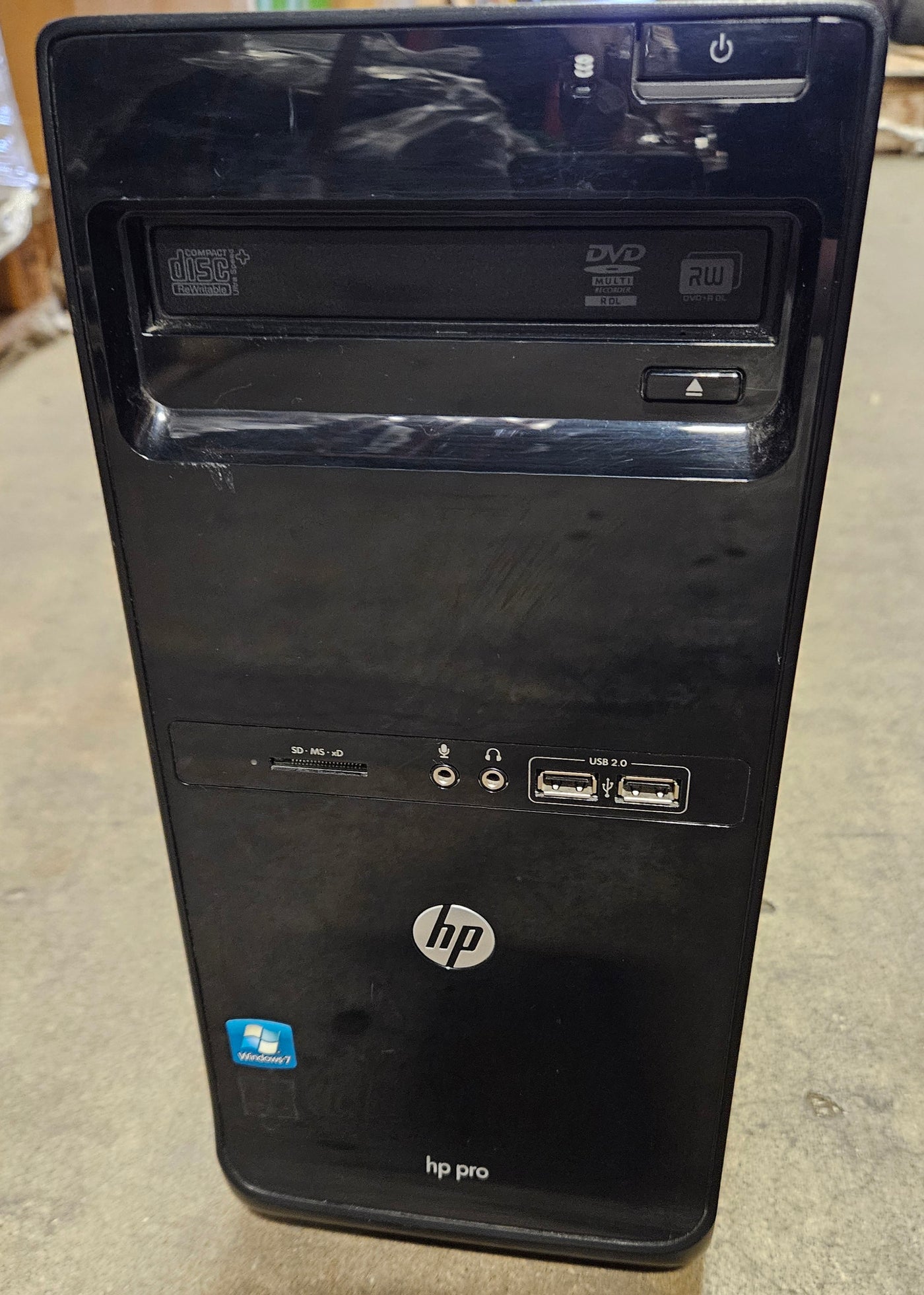 HP Pro 3405 MT 500GB 4GB AMD A4 2.7Ghz Win7Pro PC ( LH134EA#ABU ) USED