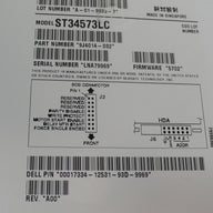 Seagate Dell 4.5GB SCSI 80 Pin 7200rpm 3.5in HDD