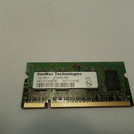 SMD-N1G46HP-8G - SanMax 1GB 200p PC2-6400 CL6 8c 64x16 DDR2-800 2Rx16 1.8V Unbuffered SODIMM - Refurbished