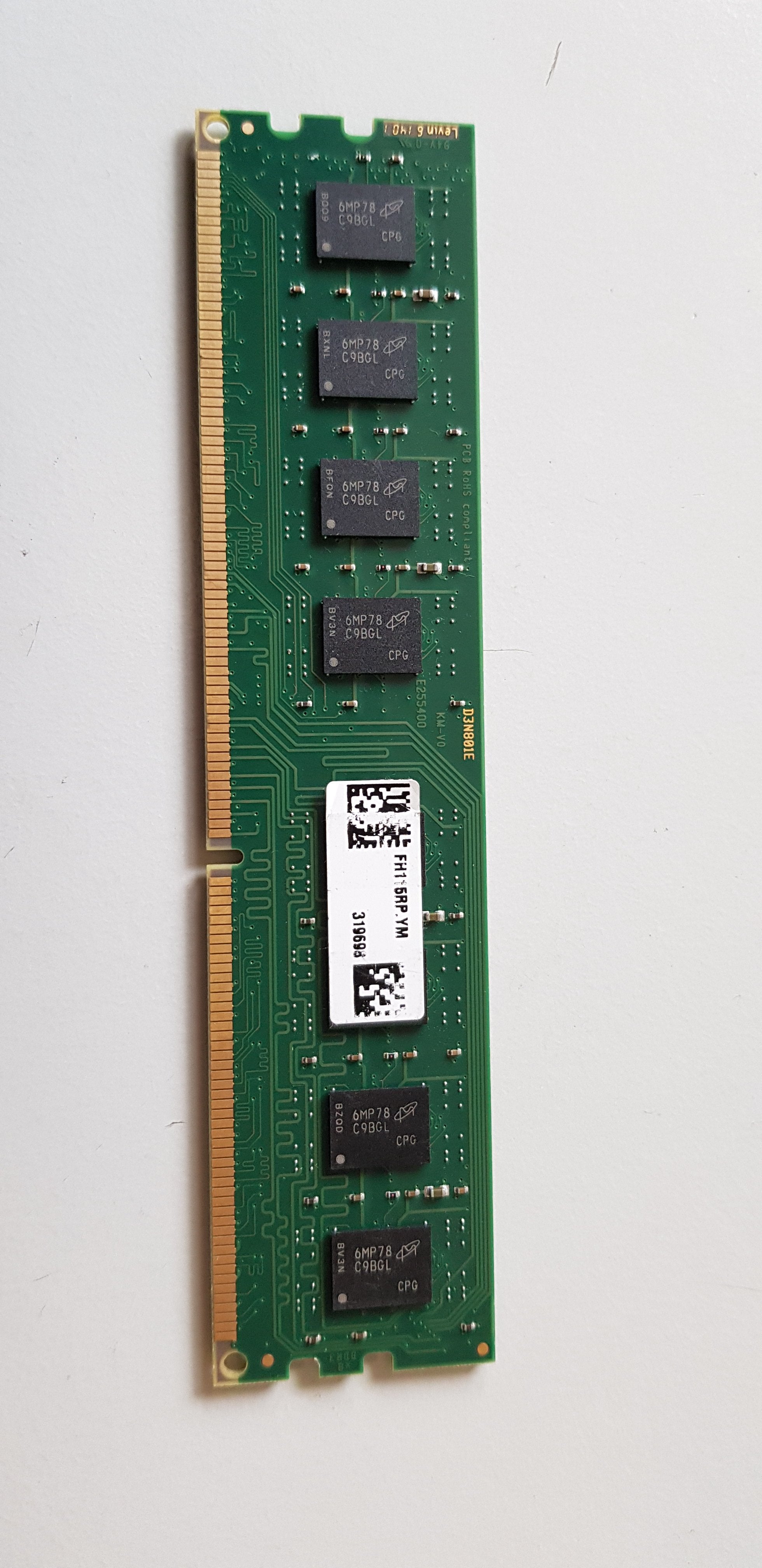 Crucial 4GB DDR3L-1600 CL11 UDIMM SDRAM Memory Module (CT51264BD160B.C16FPR2)