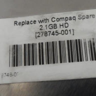 262475-002 - Compaq / Seagate 2.1GB 3.5" IDE Hard Drive - Refurbished