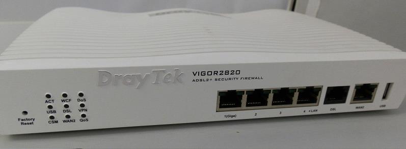 DrayTek VIGOR 2820n ADSL2+ Security Firewall Router (Vigor 2820n Annex A    DrayTek)
