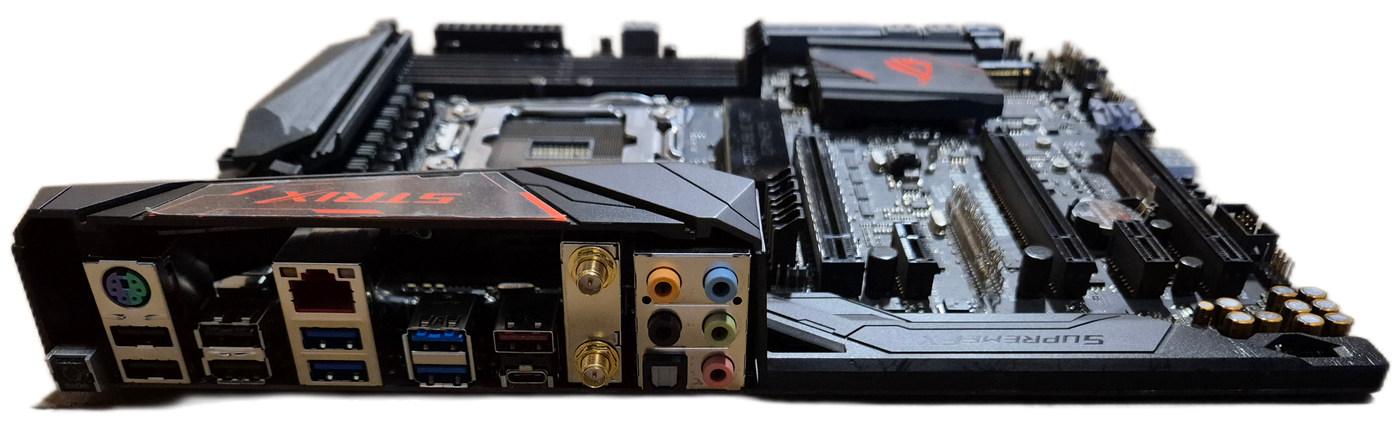 ASUS ROG STRIX X99 Gaming Motherboard LGA2011-3 DDR4 ATX - NO PCIEx4 connector USED