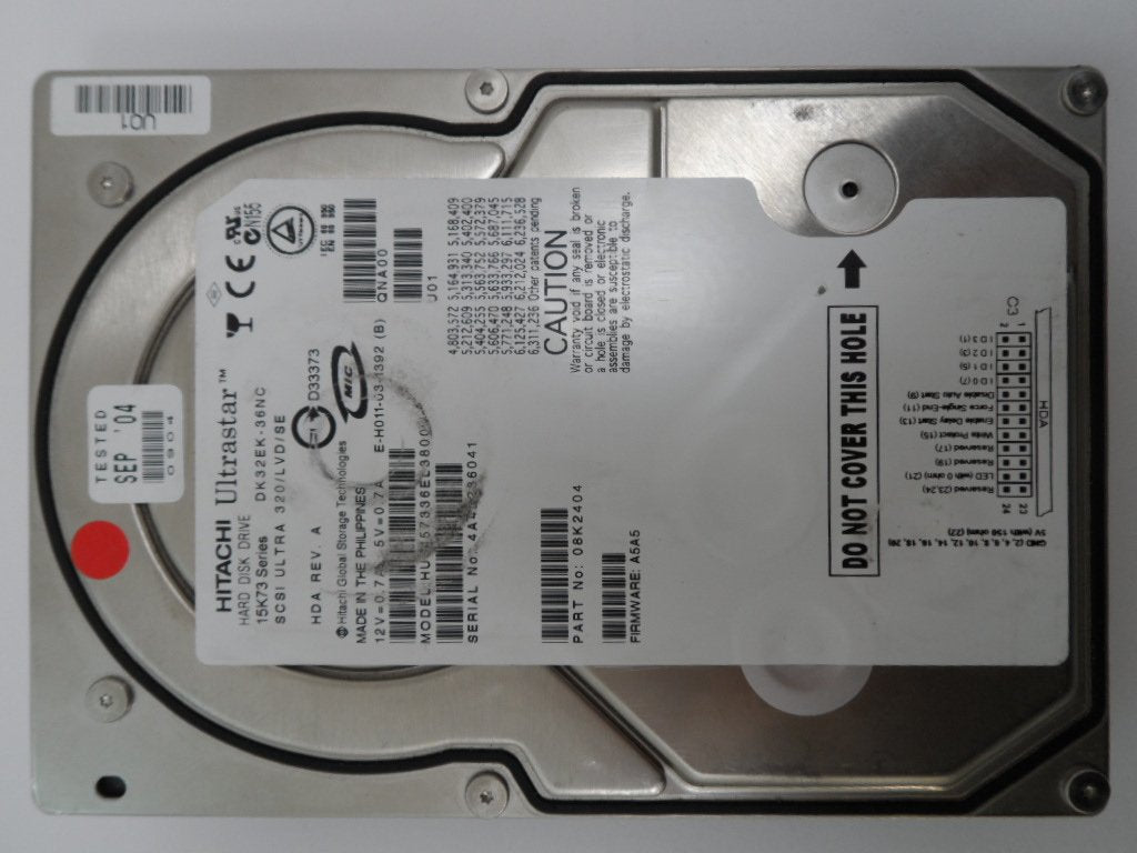 PR16042_08K2404_Hitachi 36.9Gb 15K73 Series SCA80 SCSI  Ultra - Image3