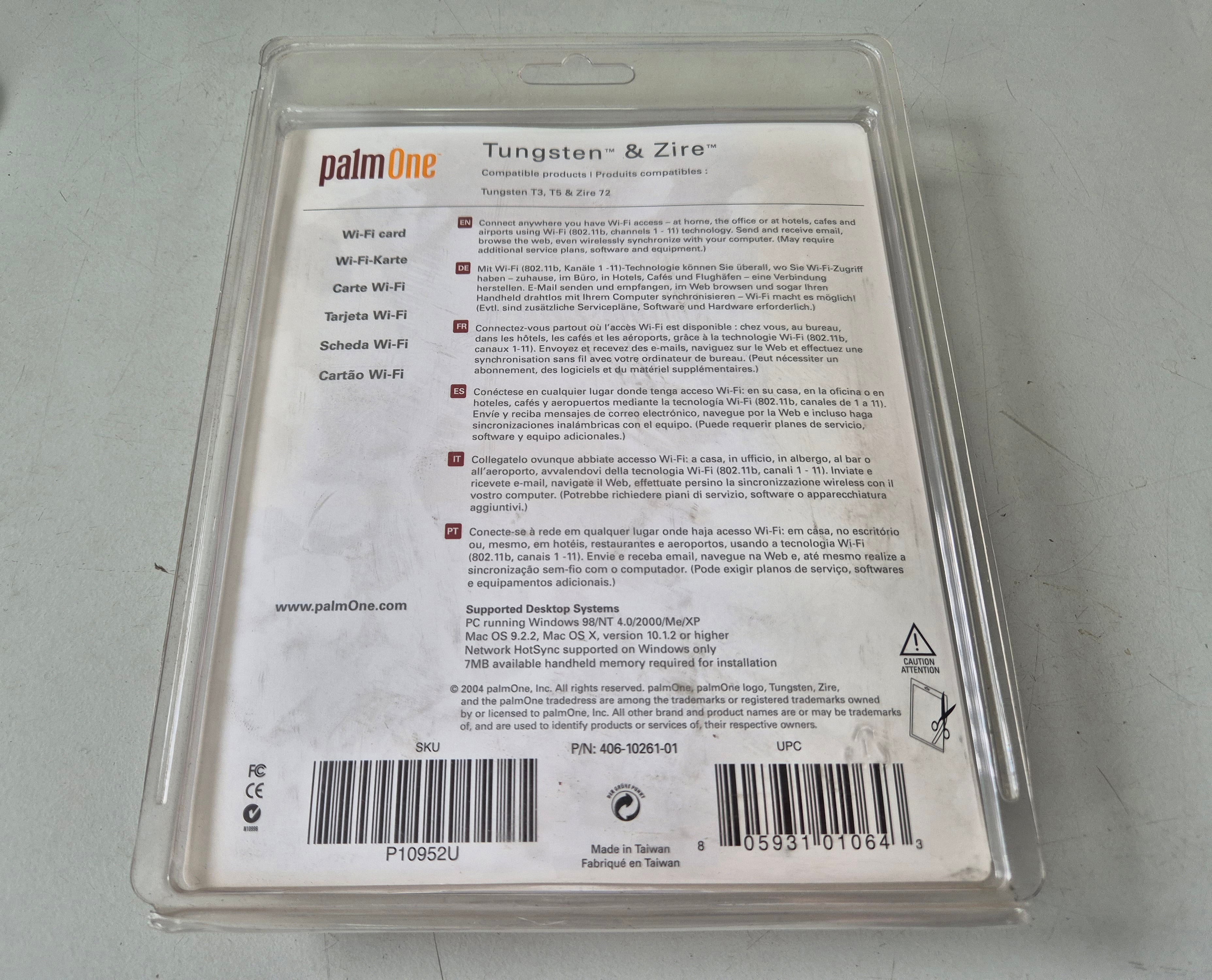 PalmOne Tungsten and Zire Wi-Fi Card ( P10952U 406-10261-01 ) NEW