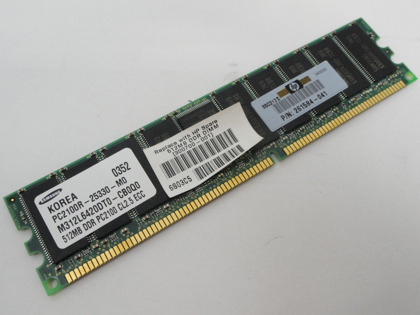 PR17066_PC2100R-25330-M0_Samsung HP 512Mb PC2100 CL2.5 ECC RAM Module - Image4
