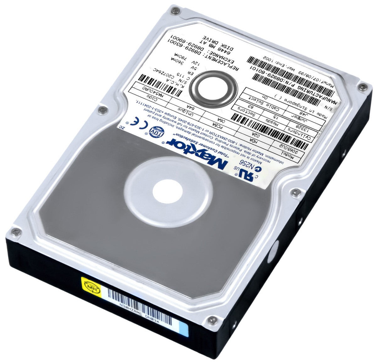Maxtor Dell 6.4GB IDE 54000rpm 3.5in HDD ( 90650U2 05570T ) REF