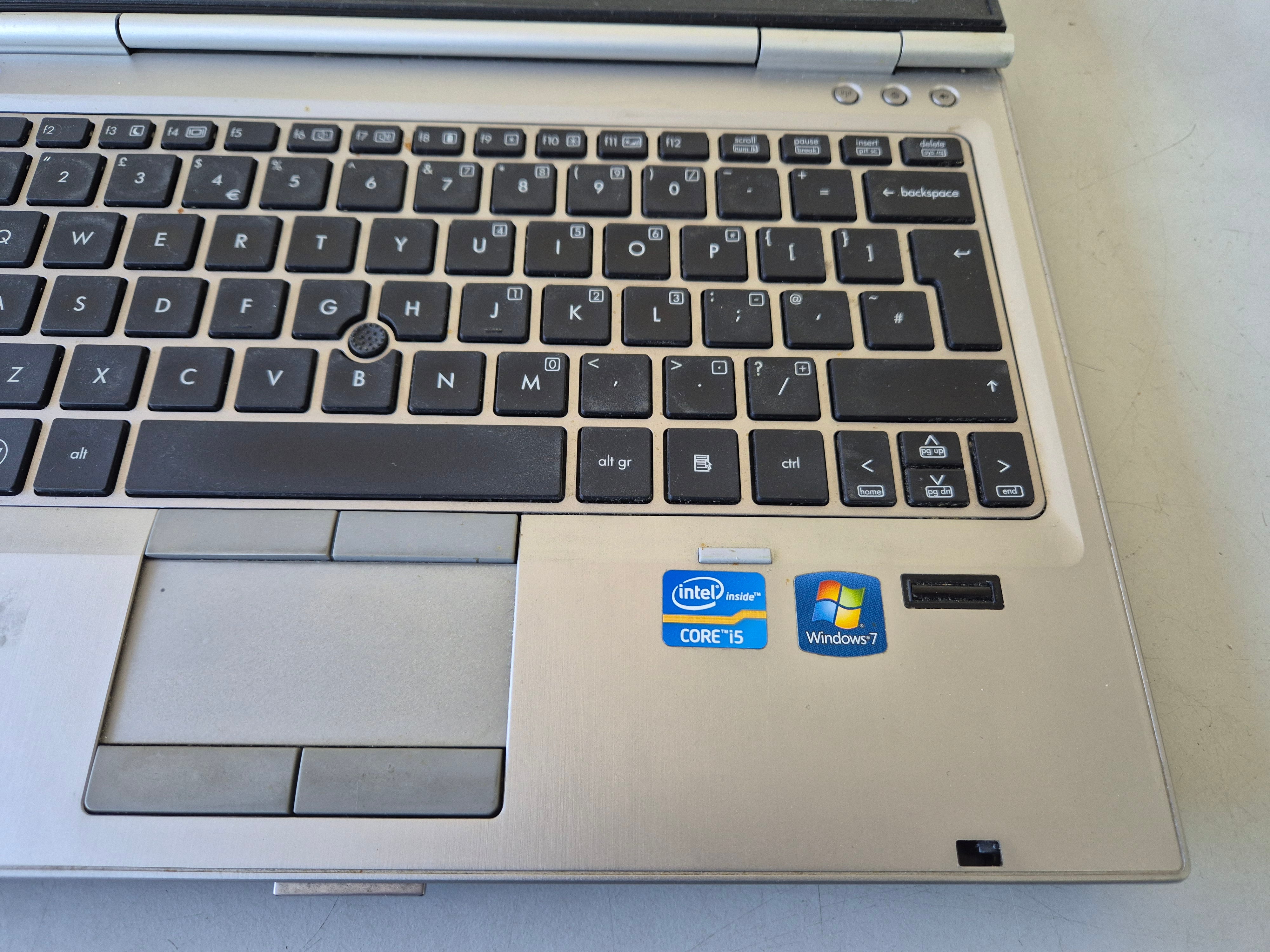 HP EliteBook 2560p NO HD NO OS 4GB RAM DVD i5 12.5" Laptop SPR