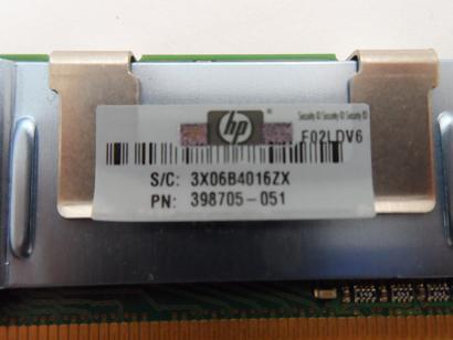 Micron HP 512MB PC2-5300 DDR2-667MHz 240-Pin DIMM ( MT9HTF6472FY-667B4D3 398705-051 ) REF