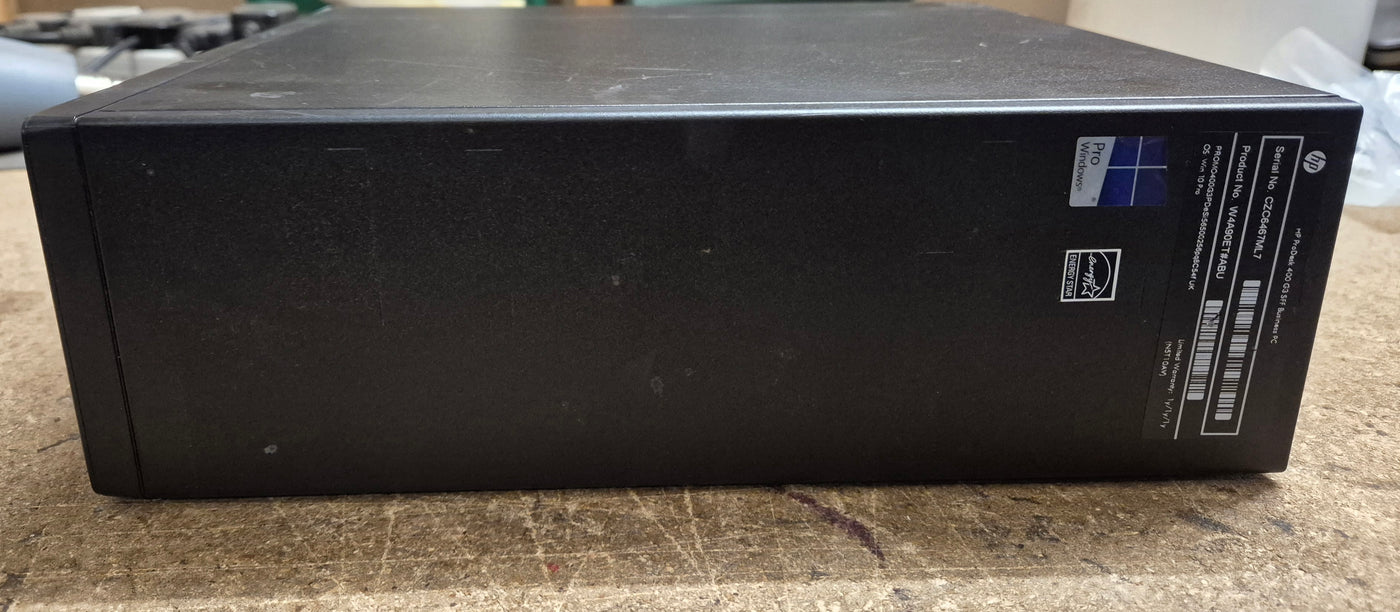 HP ProDesk 400 G3 SFF 250GB SSD DVD 8GB RAM i5-6500 3.2GHz Win10 PC ( W4A90ET#ABU ) USED