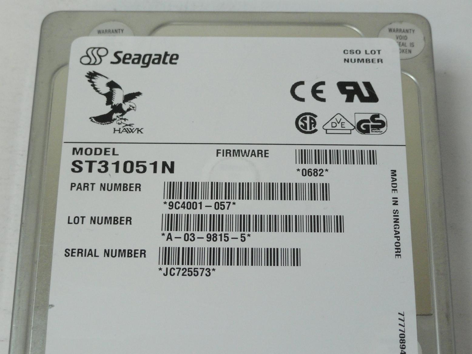 PR10465_9C4001-057_Seagate 1GB SCSI 50Pin 5400rpm 3.5in HDD - Image3