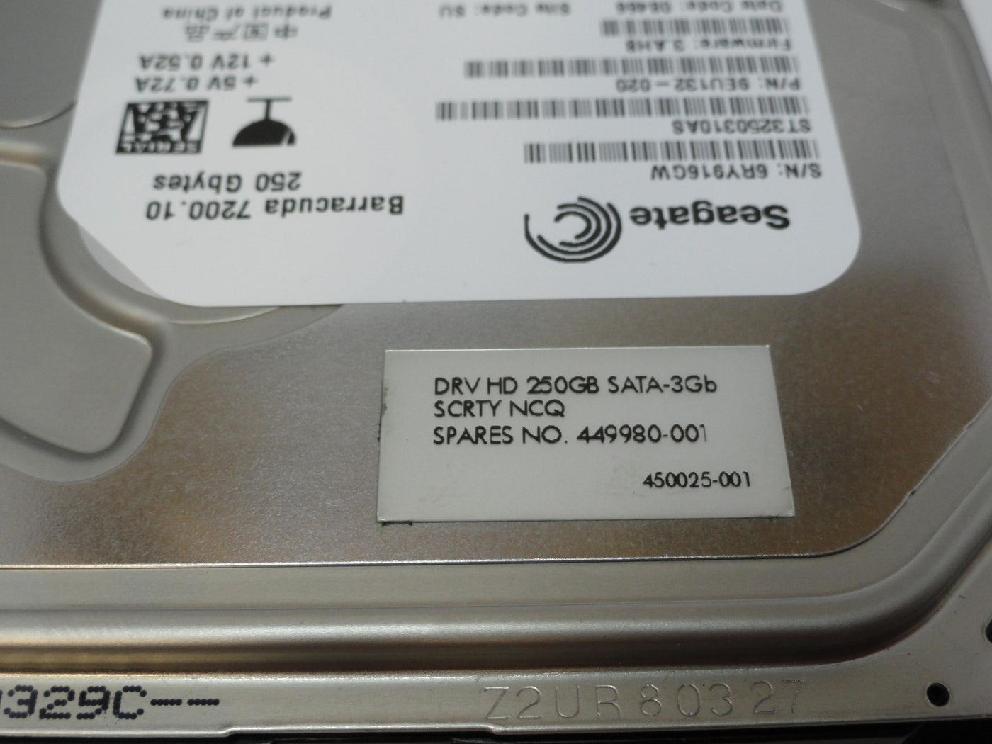 PR18747_9EU132-020_Seagate HP 250Gb SATA 7200rpm 3.5in HDD - Image2