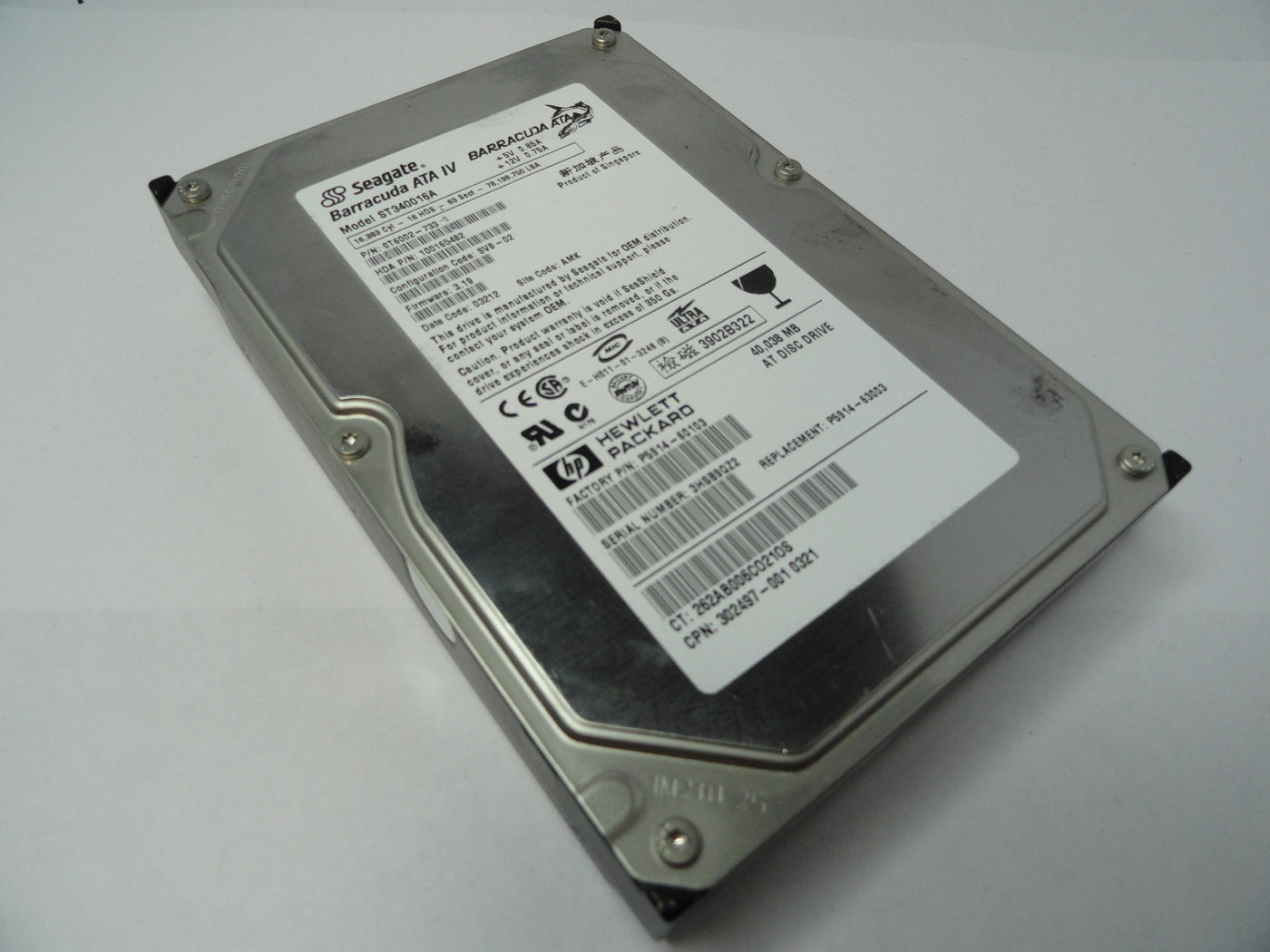 PR18996_9T6002-733_Seagate HP 40Gb IDE 7200rpm 3.5in HDD - Image4