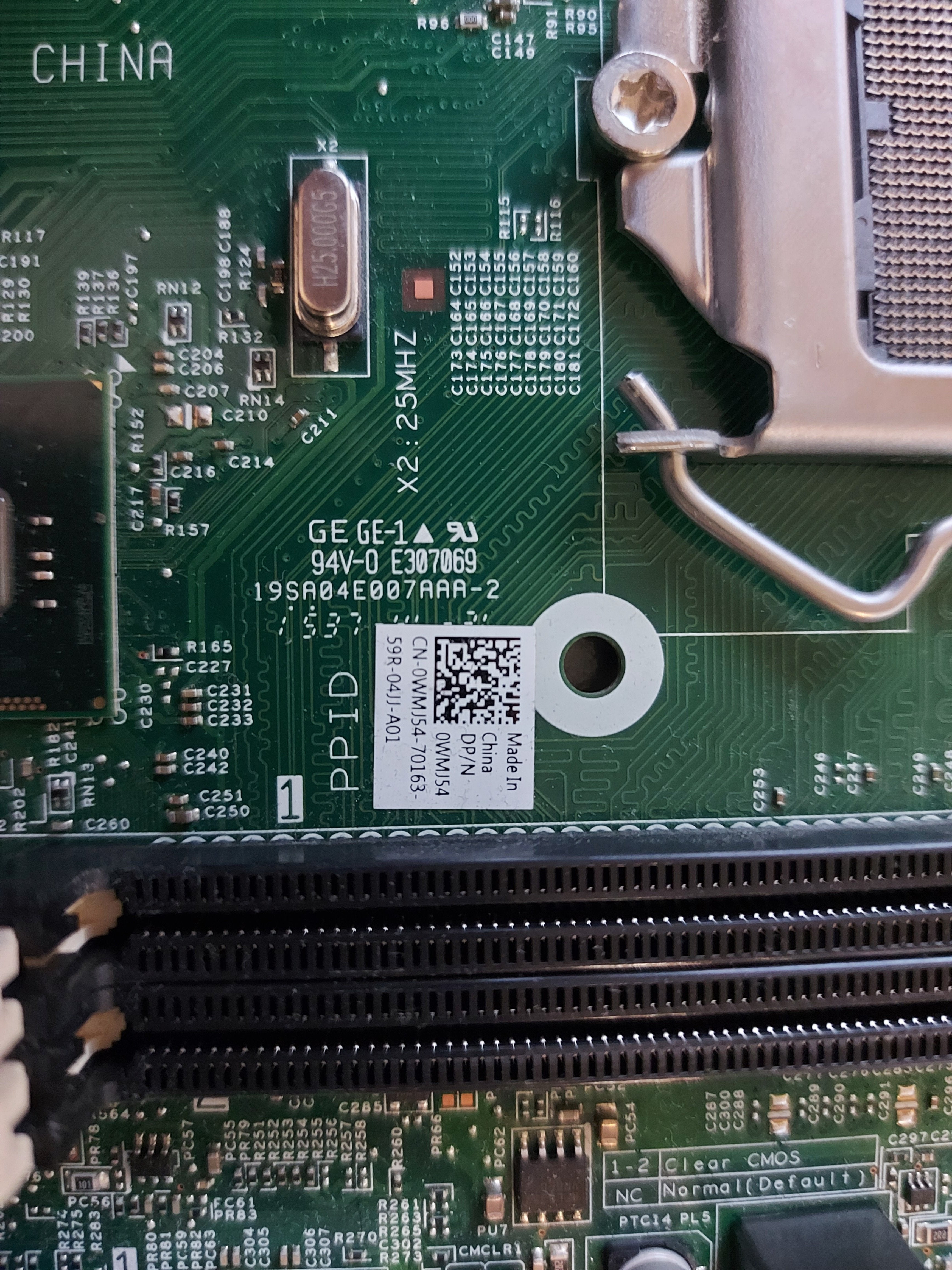 Dell OptiPlex 3020 SFF Socket LGA1150 DDR3 Motherboard 0WMJ54