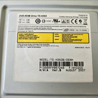 Toshiba Samsung Dell 16x/48x SATA DVD-ROM Drive - Black Bezel ( 0DR972 TS-H353 TS-H353B/DEWH ) USED