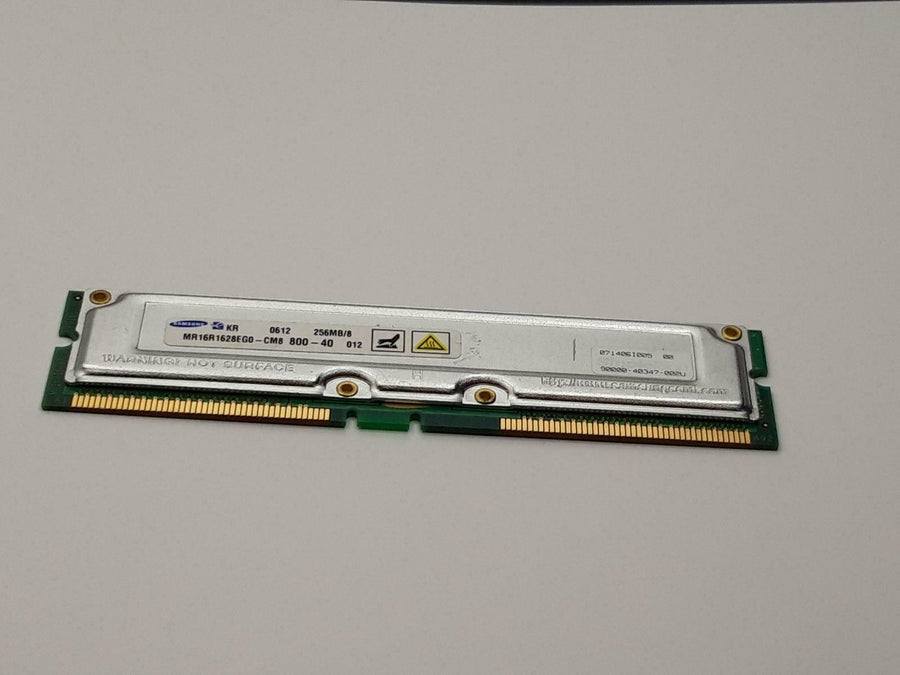 Samsung 256MB PC800 800MHz non-ECC 184-Pin RDRAM RIMM ( MR16R1628EGO-CM8 ) REF