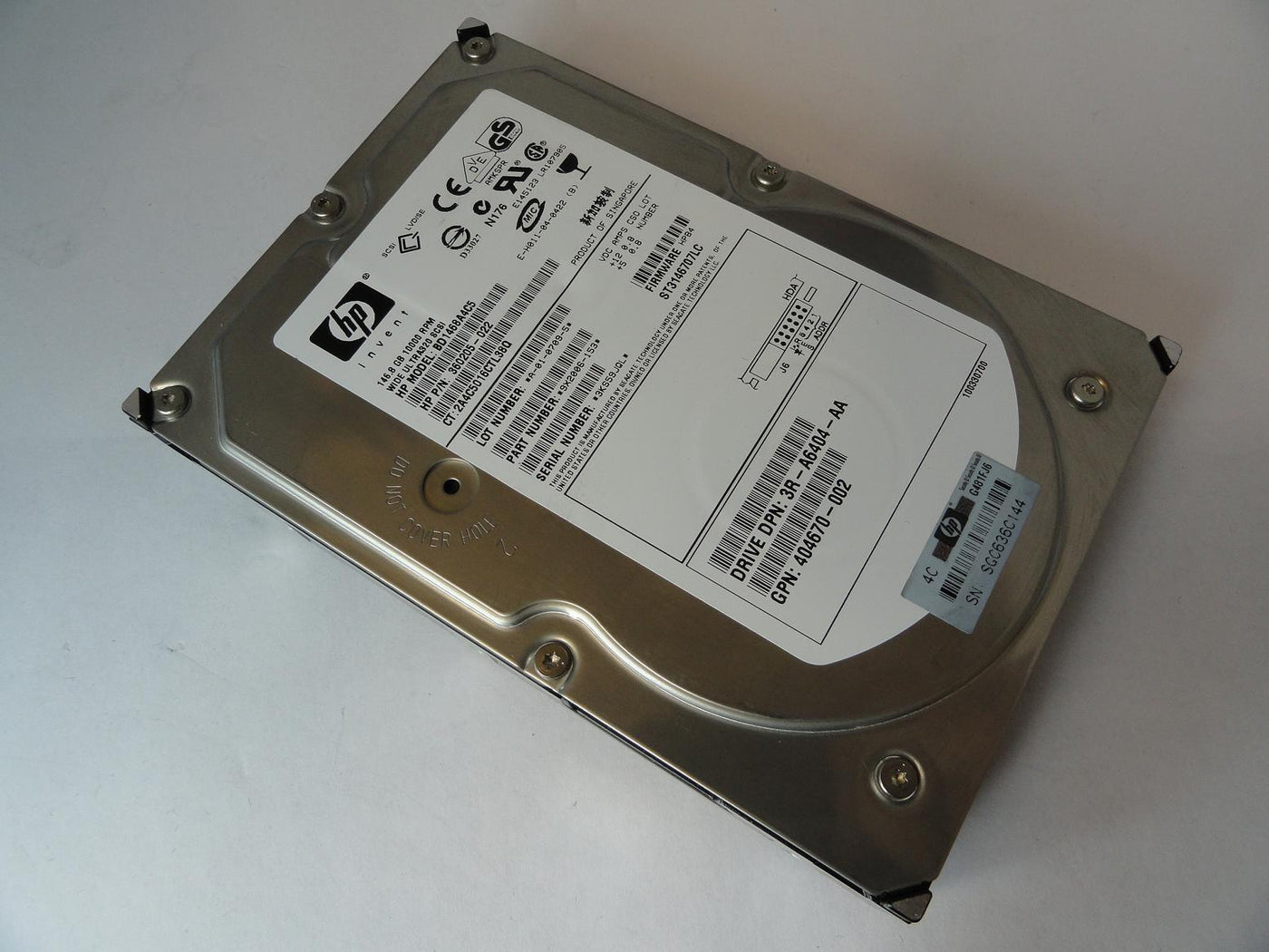 9X2006-153 - Seagate HP 146Gb SCSI 80 Pin 10Krpm 3.5in HDD - Refurbished