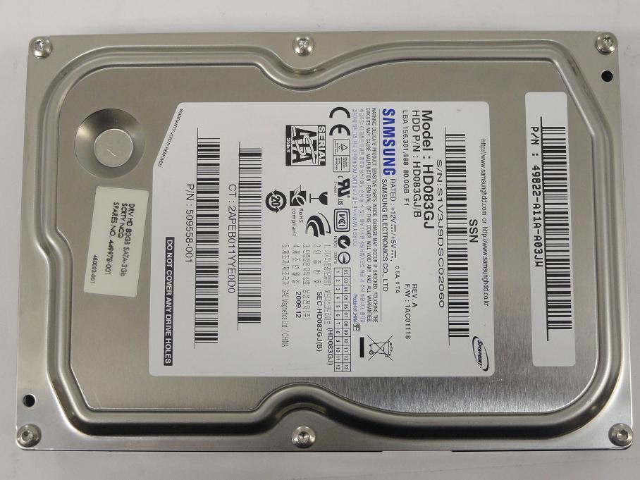 PR14339_HD083GJ_HP/Samsung 80GB SATA 3.5" 7200rpm HDD - Image2