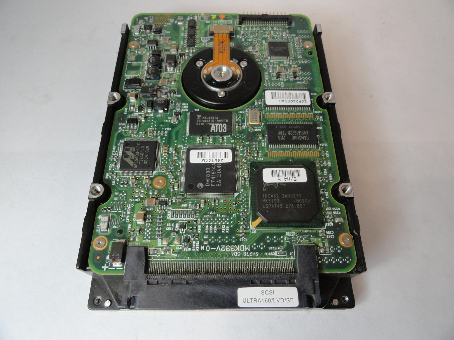 Hitachi Dell 18GB SCSI 80 Pin 10Krpm 3.5in HDD ( DK32DJ-18MC 07K228 ) REF