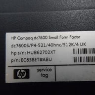 PR22468_EC838ET#ABU_HP Compaq dc7600 2.8Ghz 2Gb Ram SFF PC - Image2
