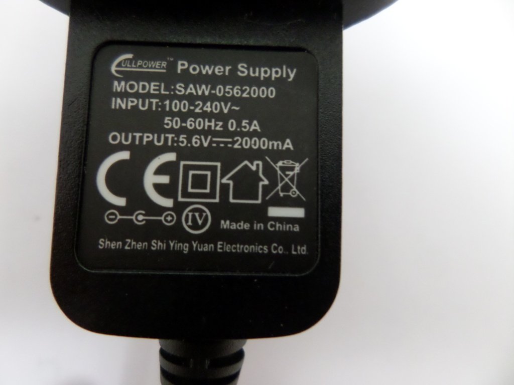 Fullpower 5.6V Power Supply ( SAW-0562000 ) USED