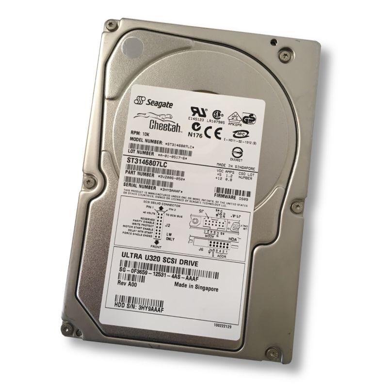 Dell Seagate 146GB SCSI 80pin 3.5" Cheetah Hard Disk Drive ( ST3146807LC 9V2006-050 0F3659 ) REF