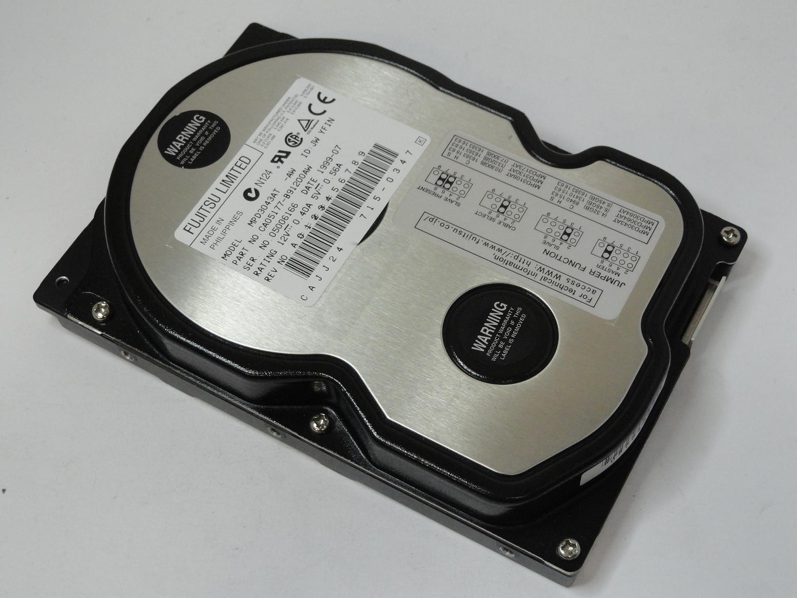 CA05177-B91200AW - Fujitsu 4.3GB IDE 5400rpm 3.5in HDD - Refurbished