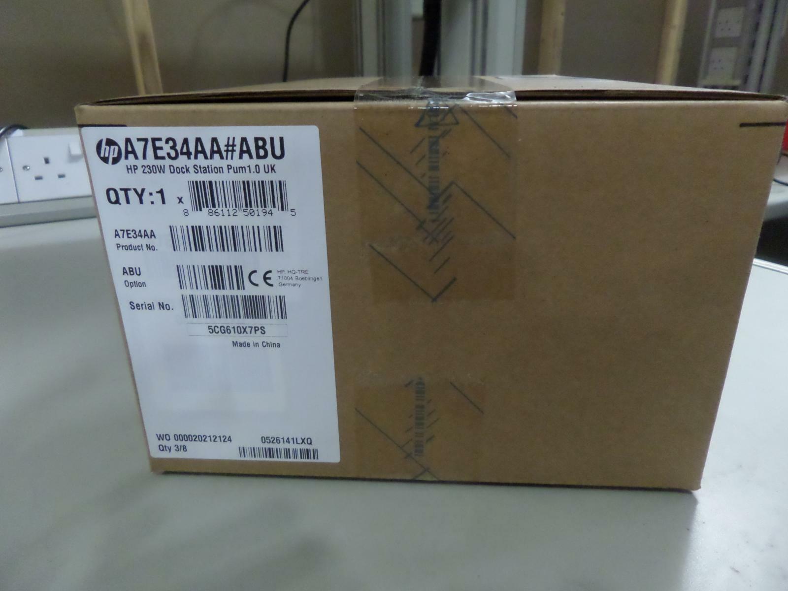 HP UltraSlim Docking Station 4 Port Black ( A7E34ET#ABU ) NEW