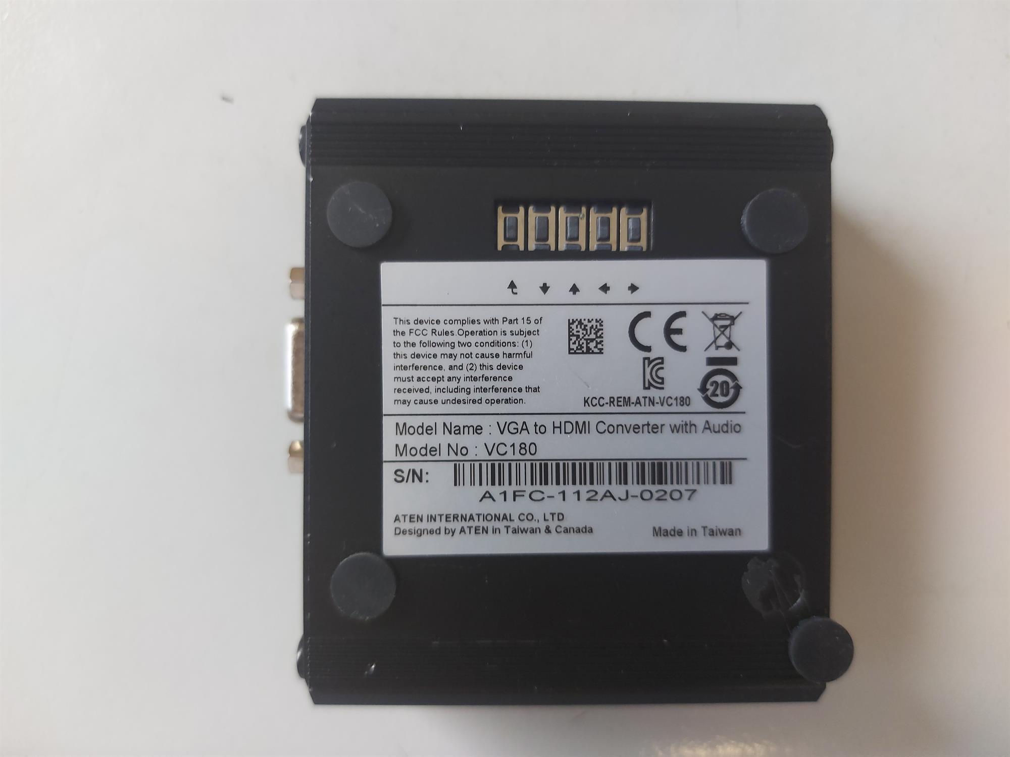 Aten VanCryst VGA to HDMI Converter with Audio (VC180)