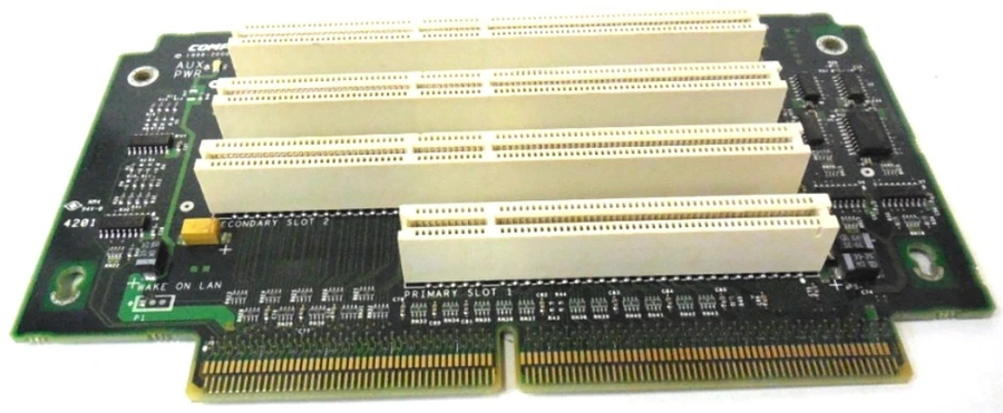 Compaq Backplane 4 Slot PCI Riser Card For DL380 ( 159128-001 010159-001 010161-001 ) USED
