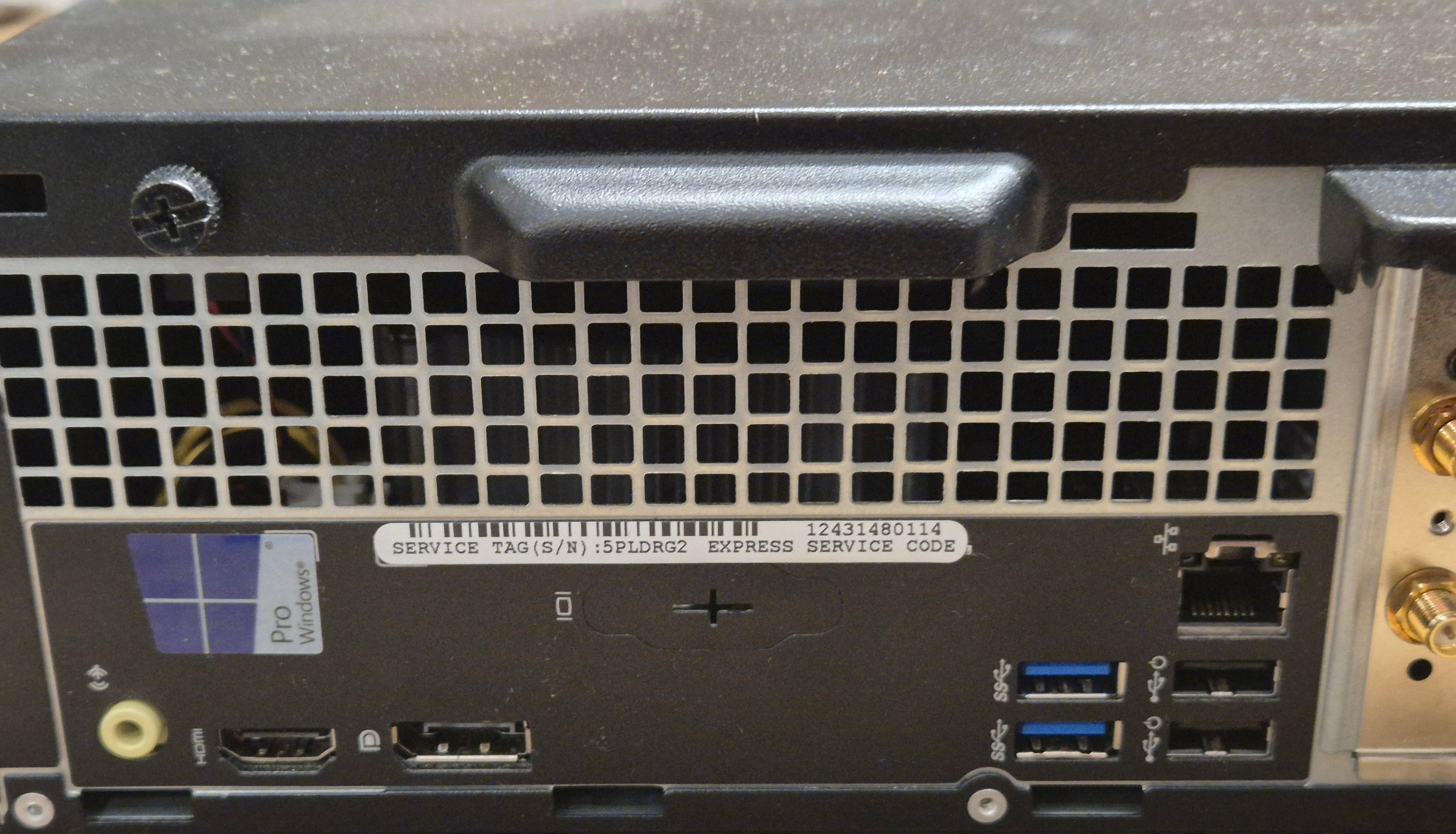 Dell Optiplex 3040 SFF 500GB HDD DVD 4GB RAM i3-6100 3.7GHz Win10 wifi present w/ antenna ( D11S001 ) USED Grade A boxed 
